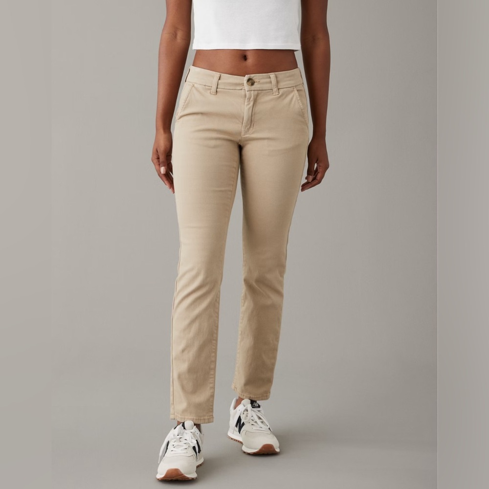 American Eagle Flex Athletic Skinny Lived-In Khaki Pant
